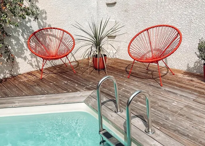 Duplex, Hyper-central - Piscine Privee - Garage Feriehus *